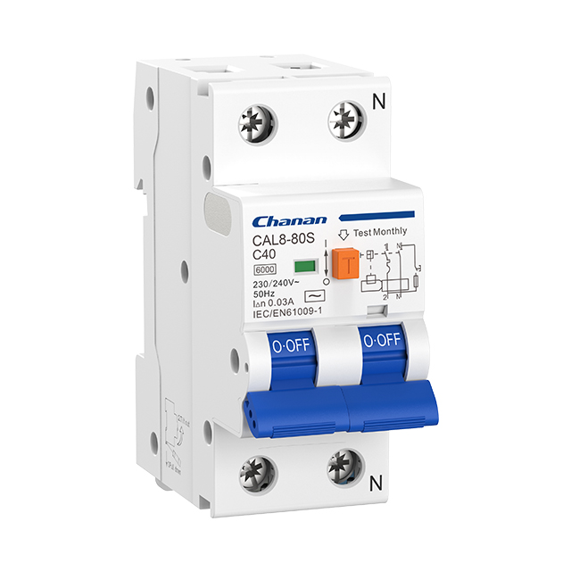 CAL8-80S 6kA RCBO Fehlerstromschutzschalter mit Überstromschutz