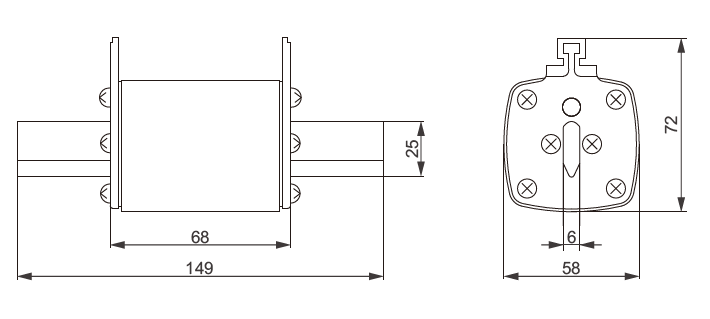 NH2-Sicherungseinsatzgr&ouml;&szlig;e
