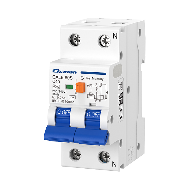 CAL8-80S 6kA RCBO Fehlerstromschutzschalter mit Überstromschutz