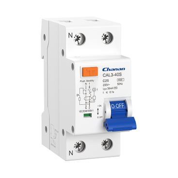 CAL3-40S 4,5-kA-RCBO-Fehlerstromschutzschalter mit Überstromschutz 